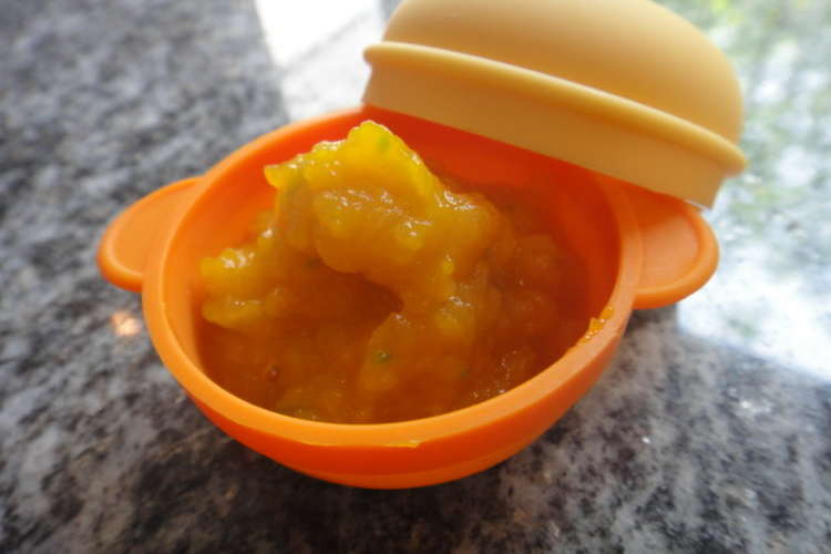 離乳食 初期 リンゴ入りかぼちゃマッシュ レシピ 作り方 By ゆりさんママ クックパッド 簡単おいしいみんなのレシピが373万品