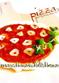 簡単トマトソースの基本ピザ♥