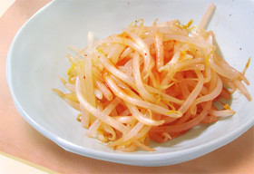 うまからもやしのたれで簡単ピリ辛もやし!