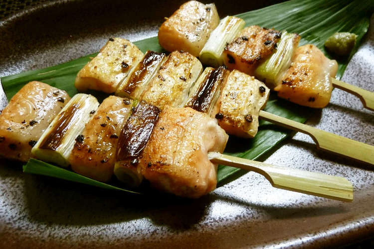 おつまみに 鮭ハラスの串焼き ネギマ レシピ 作り方 By Kouayaa クックパッド 簡単おいしいみんなのレシピが376万品