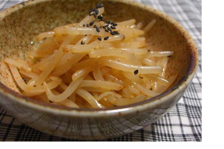 簡単美味しい♪龍の家風もやしごま油和え♪