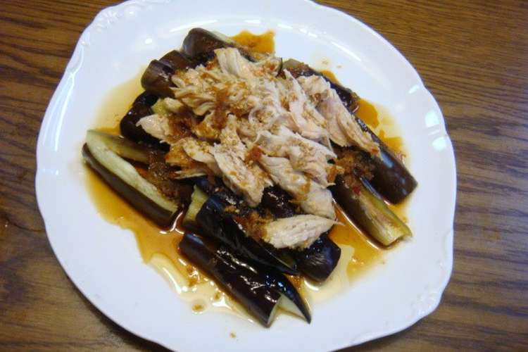 レンジでチン ささみとナスの中華風 レシピ 作り方 By Kitaguni クックパッド
