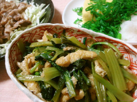 京都人が作る〜小松菜とうすあげの炒め煮〜