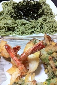 海老天麩羅と旬野菜のかき揚げ☆