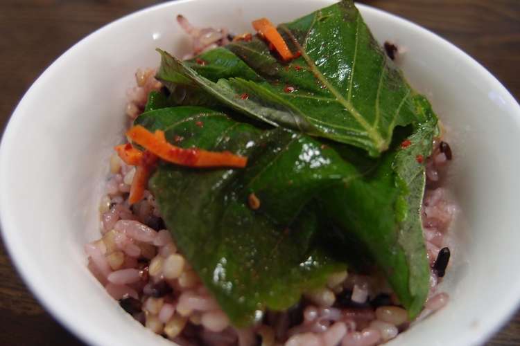 ケニプ エゴマの葉 の醤油漬け レシピ 作り方 By Yeppo クックパッド