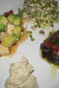 塩豆腐とアボカドのサラダ