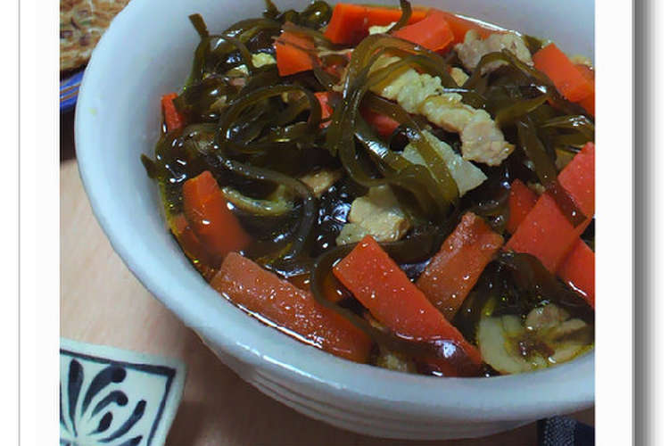 昆布と豚肉の炒め煮 沖縄昆布イリチー レシピ 作り方 By Kaoluna クックパッド