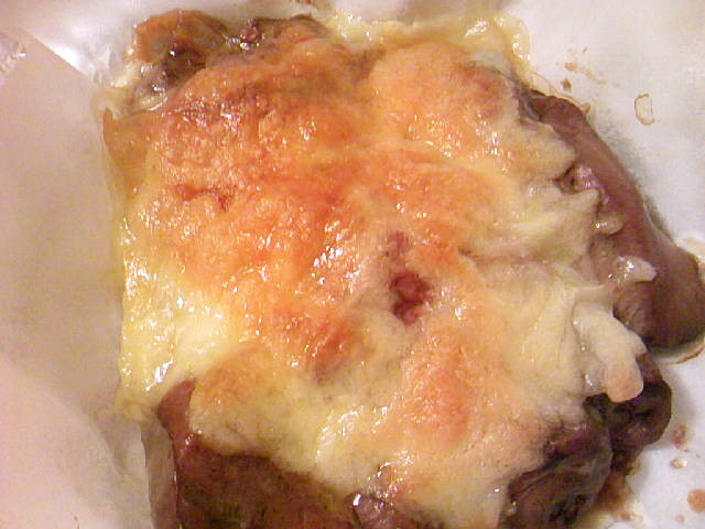 鶏レバーのチーズ焼きの画像