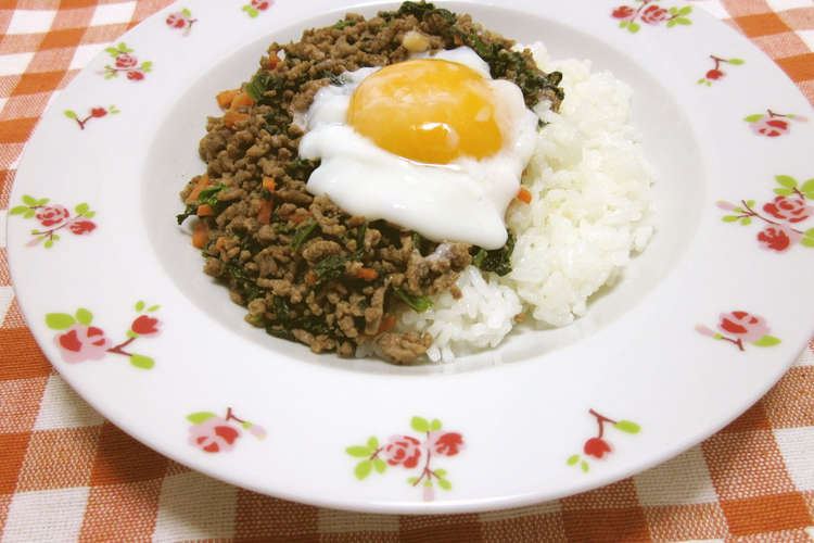 ひき肉とほうれん草で 栄養満点ご飯 レシピ 作り方 By さったんママ クックパッド 簡単おいしいみんなのレシピが352万品