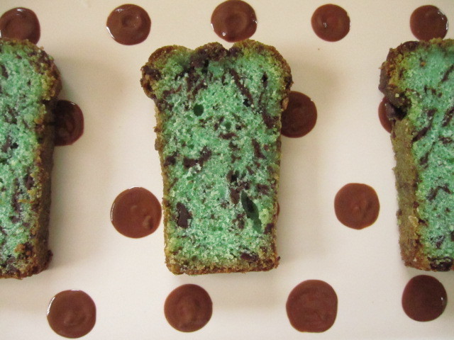 チョコミントパウンドケーキの画像
