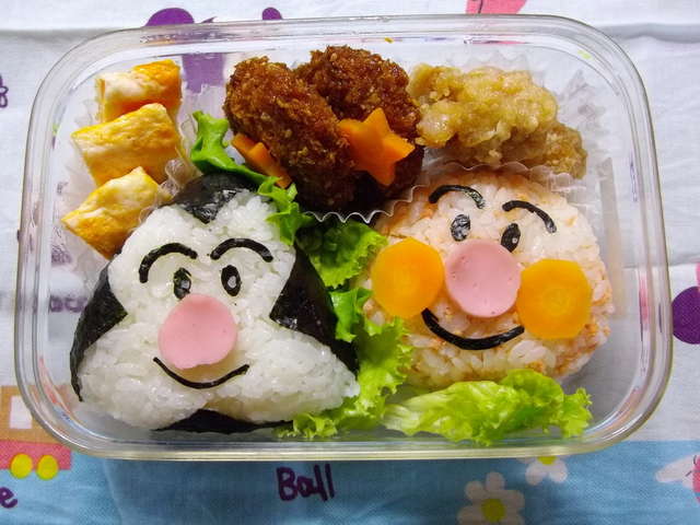 キャラ弁 アンパンマンとおむすびまん レシピ 作り方 By まゆきっちん クックパッド
