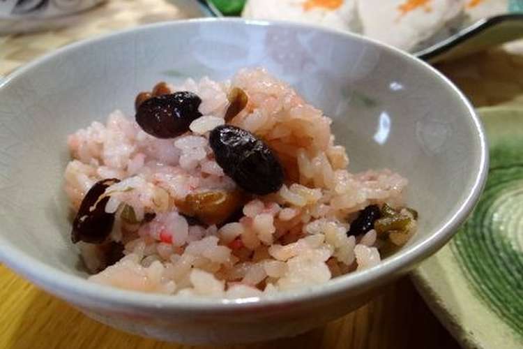 黒豆梅干ご飯 レシピ 作り方 By Lalahappy1 クックパッド 簡単おいしいみんなのレシピが353万品