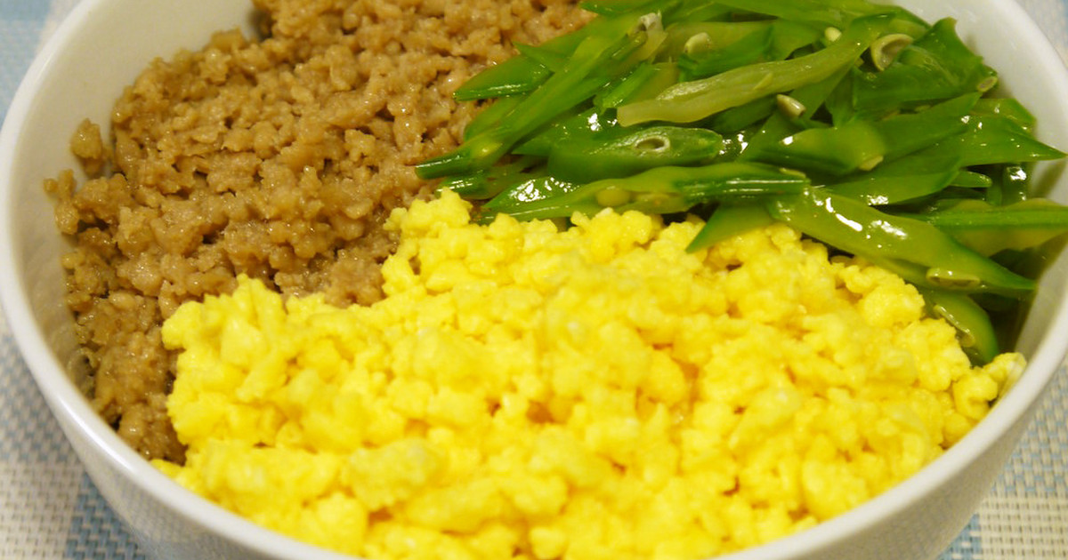 鶏そぼろの三色丼 by ちむちむこ 【クックパッド】 簡単おいしいみんなのレシピが369万品 鶏そぼろの三色丼 by ちむちむこ