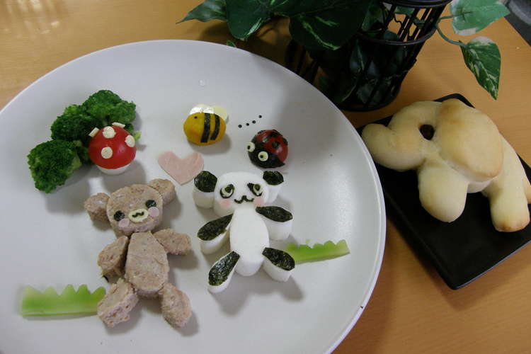 牛乳パックで型抜き 簡単動物プレート レシピ 作り方 By Nenetanmam クックパッド 簡単おいしいみんなのレシピが357万品