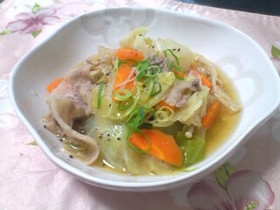キャベツと豚肉のほっこり重ね蒸し