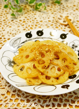 れんこんのバターしょうゆ炒め