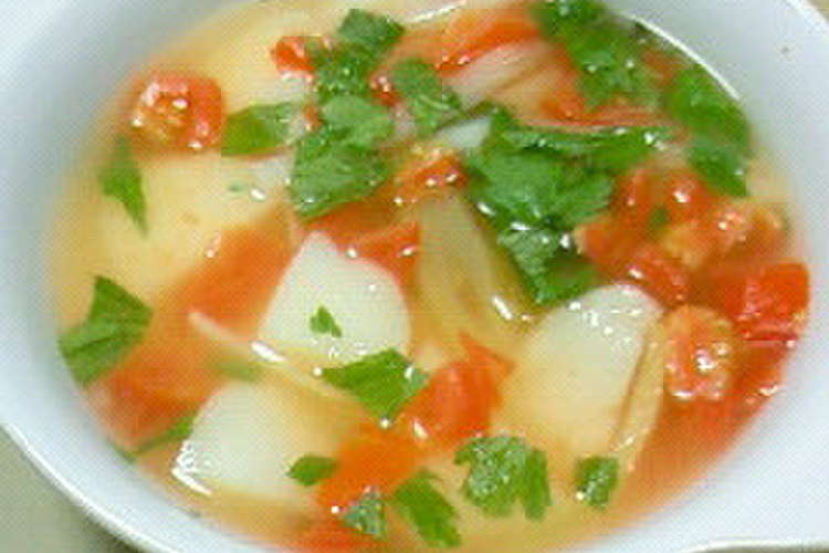 母直伝 セロリとトマトのスープ レシピ 作り方 By ワイワイコンビ クックパッド 簡単おいしいみんなのレシピが367万品
