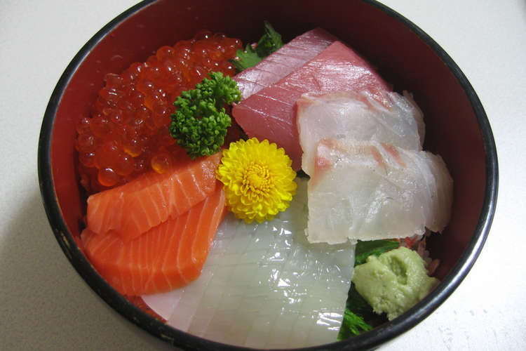 最強海鮮丼 レシピ 作り方 By Masuyan21 クックパッド 簡単おいしいみんなのレシピが354万品