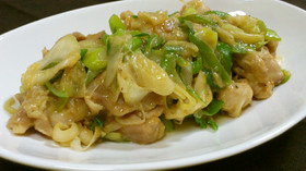 レンチン♪鶏の葱生姜たっぷり香味蒸し♪