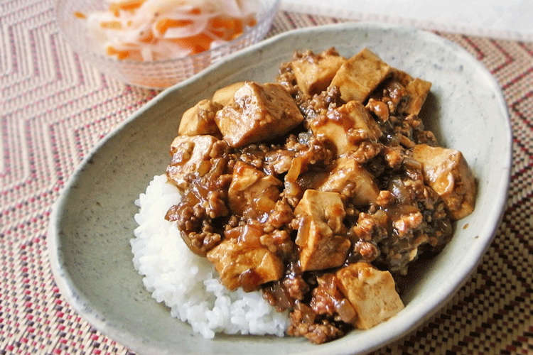 子どもも食べやすい 玉ねぎの麻婆豆腐丼 レシピ 作り方 By Moj クックパッド