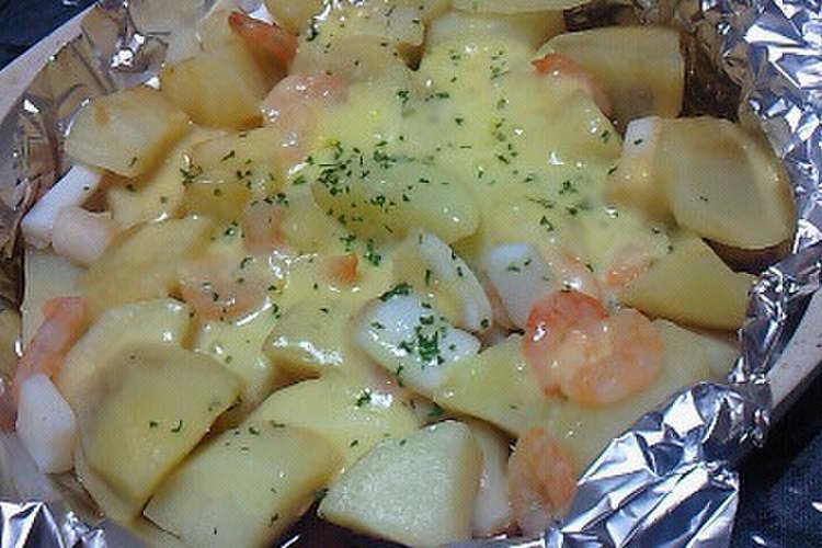 じゃがいもと冷凍シーフードのホイル焼き レシピ 作り方 By みぴこ星人 クックパッド 簡単おいしいみんなのレシピが352万品