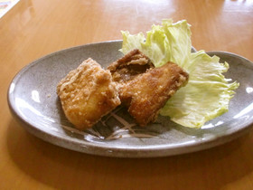塩さばでカレー竜田揚げ