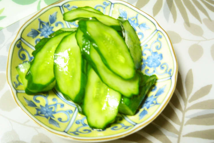 昆布茶で胡瓜の浅漬け E レシピ 作り方 By ハル菓子パン クックパッド