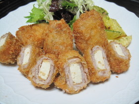 厚揚げ肉巻フライ