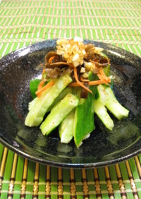 きゅうりとキクラゲの簡単中華風サラダ