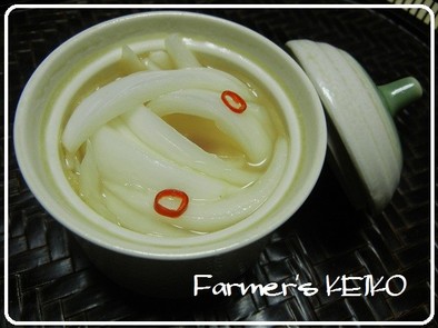 【農家のレシピ】新玉ねぎの甘酢漬けの写真