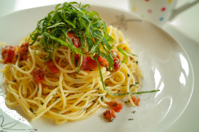 夏に!簡単シンプル♪梅しそパスタ