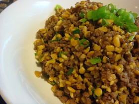 納豆ひき肉そぼろ