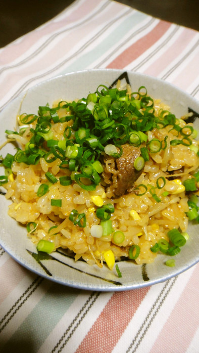 簡単節約韓国料理＠豆もやしの炊き込みご飯の写真