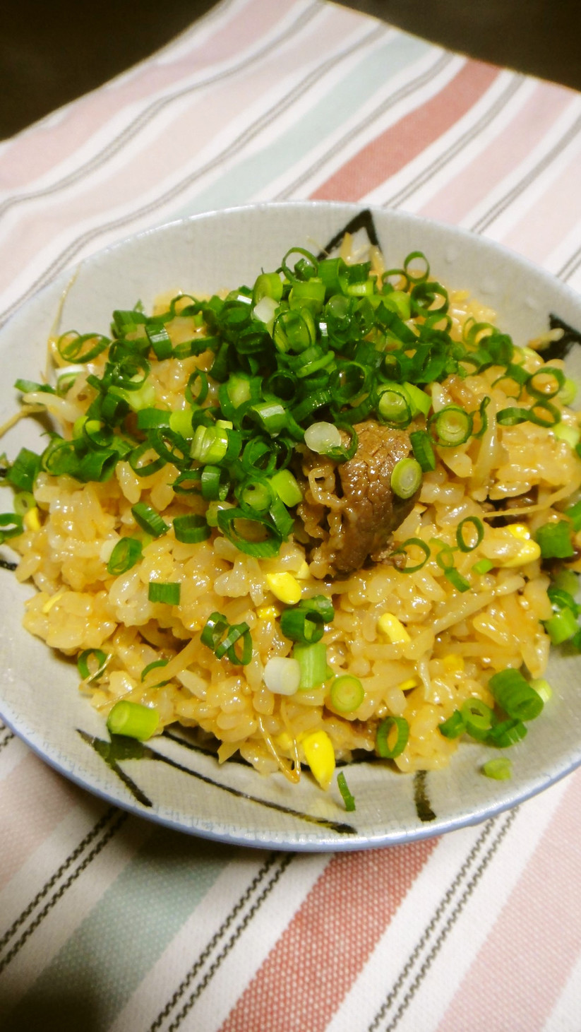 簡単節約韓国料理＠豆もやしの炊き込みご飯の画像