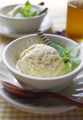 アイスクリームメーカーで!バナナアイス