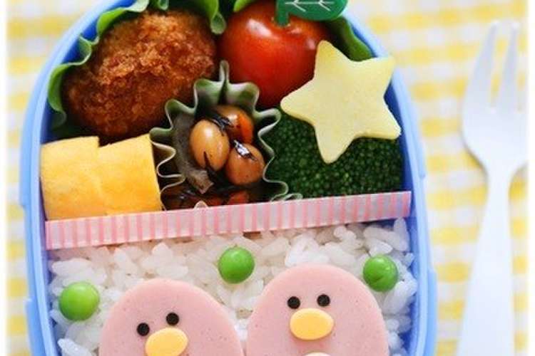 魚ニソdeぴんくペンギンちゃん キャラ弁 レシピ 作り方 By Mai Mai クックパッド 簡単おいしいみんなのレシピが351万品