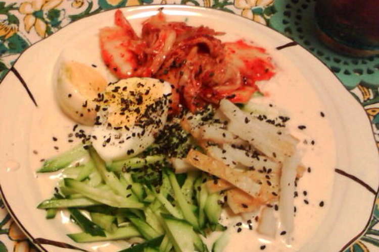 いつものそうめんに飽きたら の 豆乳冷麺 レシピ 作り方 By マユマユマーヤ クックパッド 簡単おいしいみんなのレシピが372万品