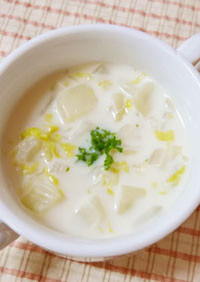 夏の！冷たい白菜のミルクスープ