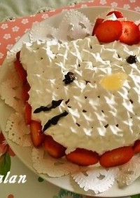 『ハローキティ』風バースデーケーキ♡