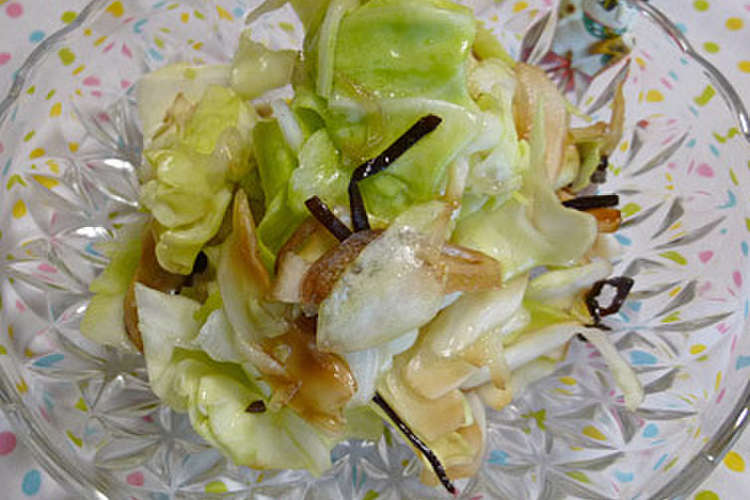 梅昆布茶 塩昆布でキャベツの浅漬け レシピ 作り方 By モミ クックパッド