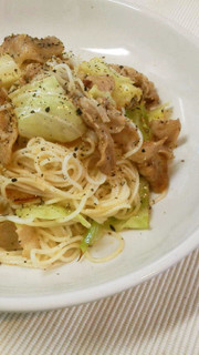 * 豚バラの塩そうめんチャンプルー *の写真
