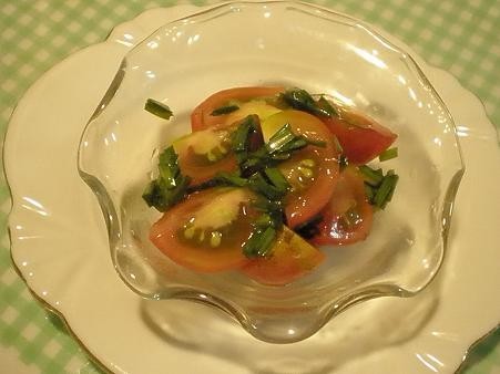 プチトマトの韮醤油和えの画像