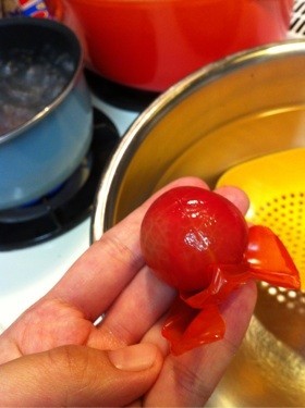 ☆プチトマトの簡単湯むき☆の画像