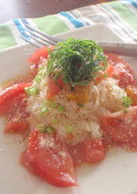 冷凍トマト＊トリプルトマトのカペリーニ風