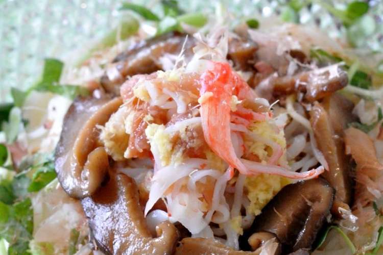 梅と椎茸の薬味たっぷり 冷そうめん レシピ 作り方 By Naonaos クックパッド
