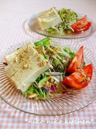 簡単♡豆腐とトマトの和風サラダの画像