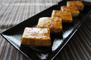 こってりヘルシー☆木綿豆腐の照り焼きの画像