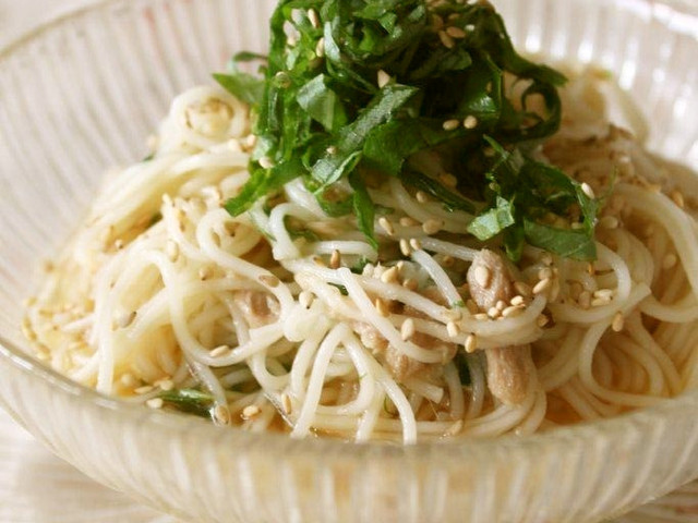 暑 い日におすすめ さっぱりツナしそ素麺 レシピ 作り方 By ナオパーク クックパッド