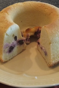 ブルーベリーのリングチーズケーキ