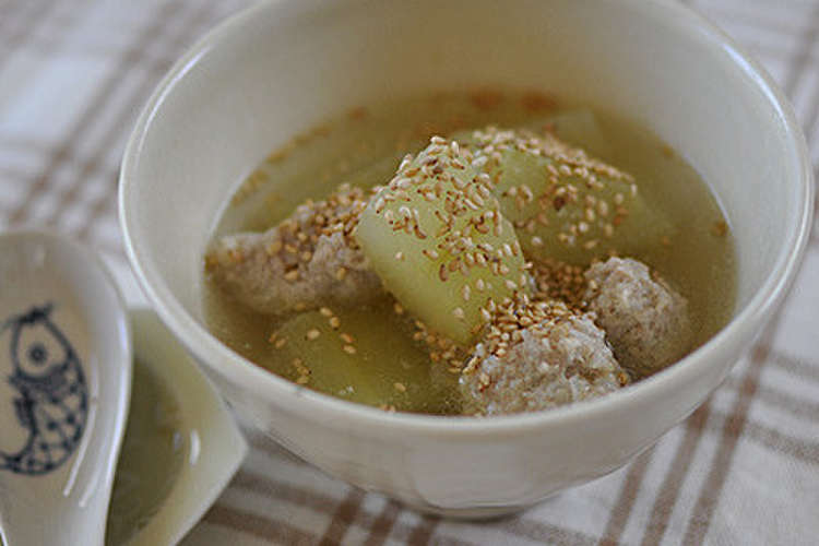 瓜の鶏団子スープ レシピ 作り方 By Toumon クックパッド